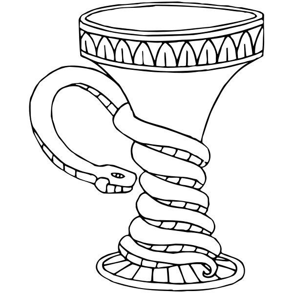 SVG Vase and snake