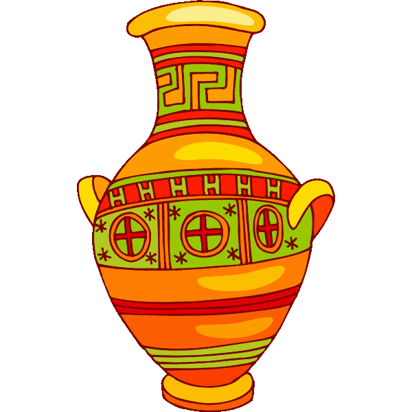 SVG Vase in bright colors