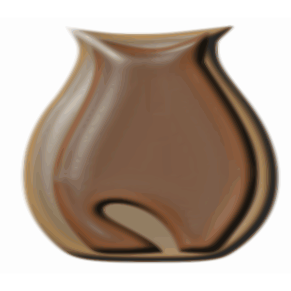 SVG vase with cat image