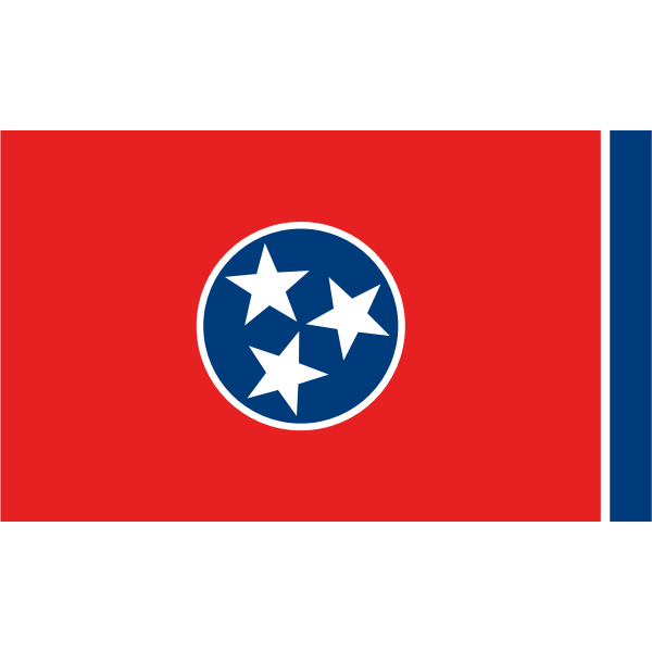 SVG Vcetor illustration of flag of Tennessee