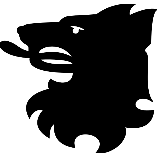 SVG Vectir illustration of wolf039s head