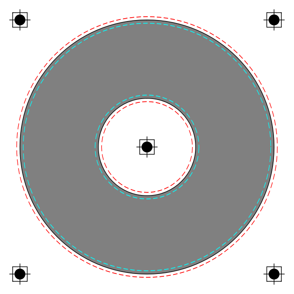 SVG Vector CD label template