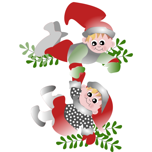 SVG Vector Christmas figures