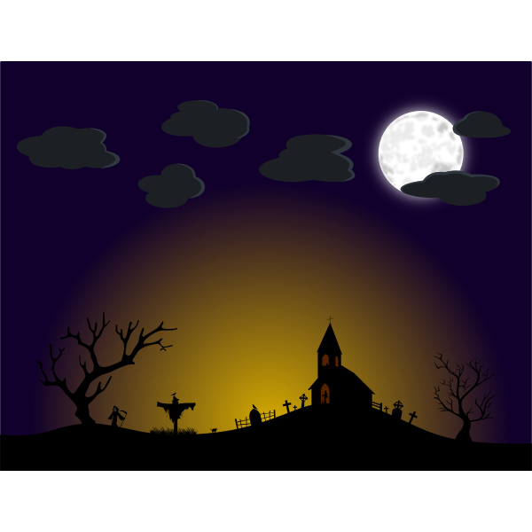 SVG Vector clip art mountain landscape