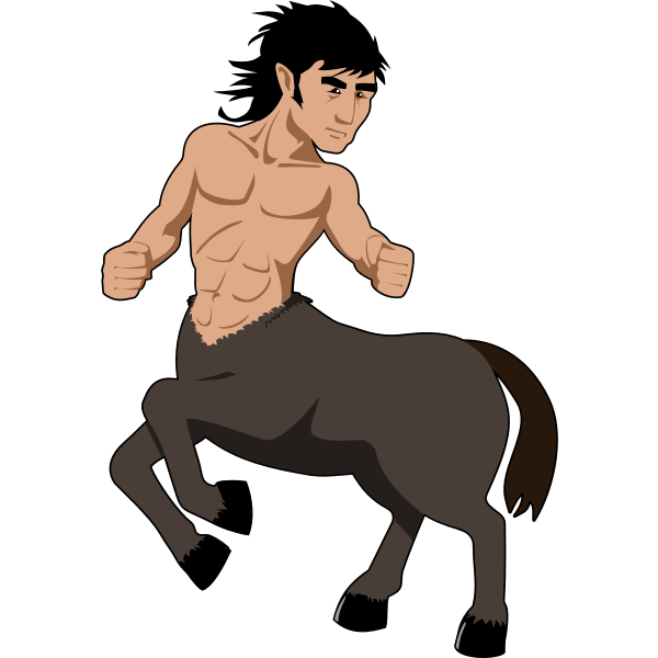 SVG Vector clip art of a centaur