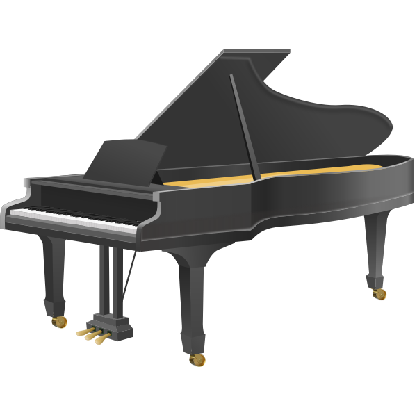SVG Vector clip art of a grand piano