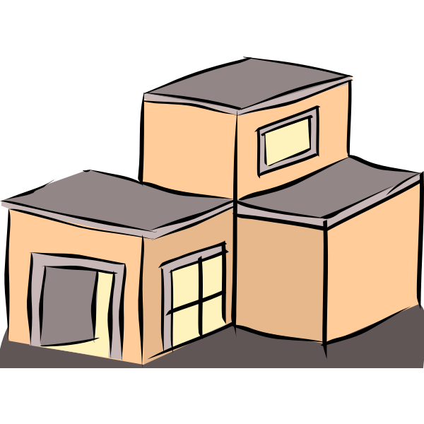 SVG Vector clip art of a house