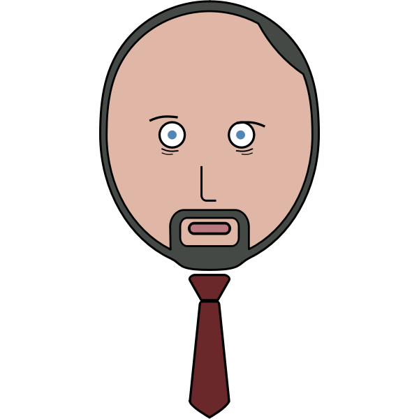 SVG Vector clip art of a man with a tie