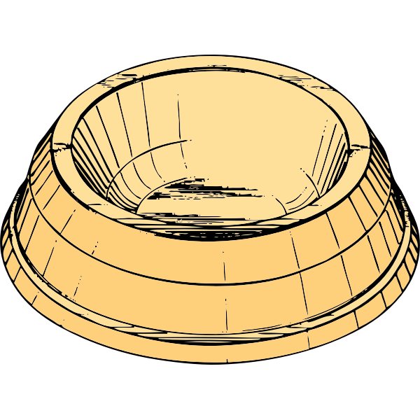 SVG Vector clip art of a pet dish