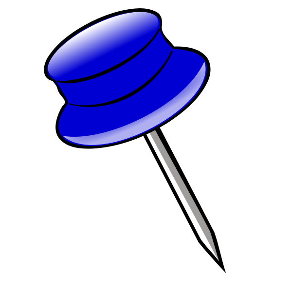 SVG Vector clip art of a pin