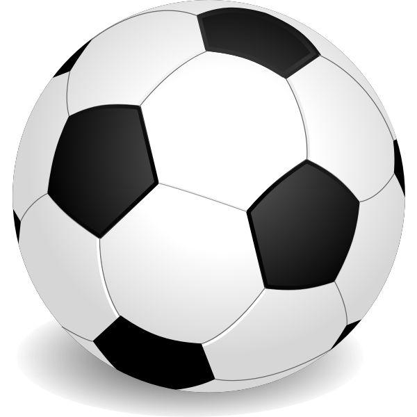 SVG Vector clip art of a soccer ball