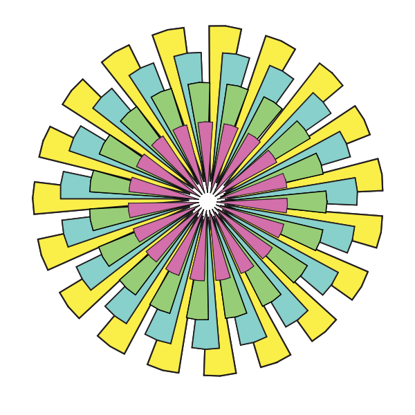 SVG Vector clip art of abstract color wheel