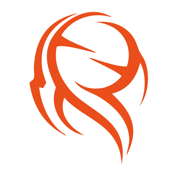 SVG Vector clip art of abstract decoration in orange color