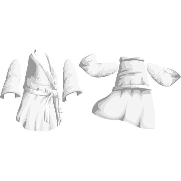 SVG Vector clip art of after bath robe