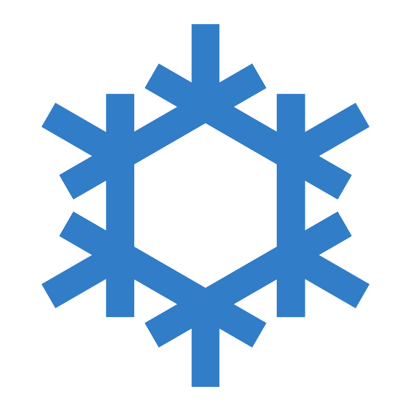 SVG Vector clip art of air conditioning switched on car display icon