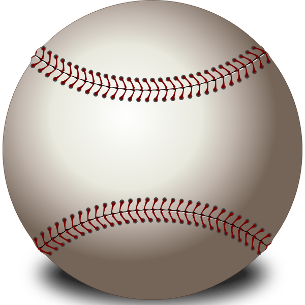 SVG Vector clip art of baseball ball