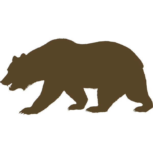 SVG Vector clip art of bear from the Flag of California