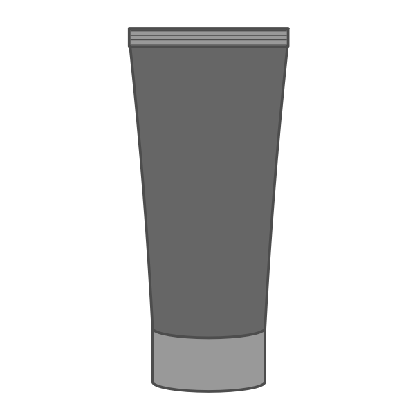 SVG Vector clip art of blank tube cream
