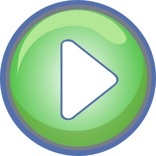 SVG Vector clip art of blue and green play button
