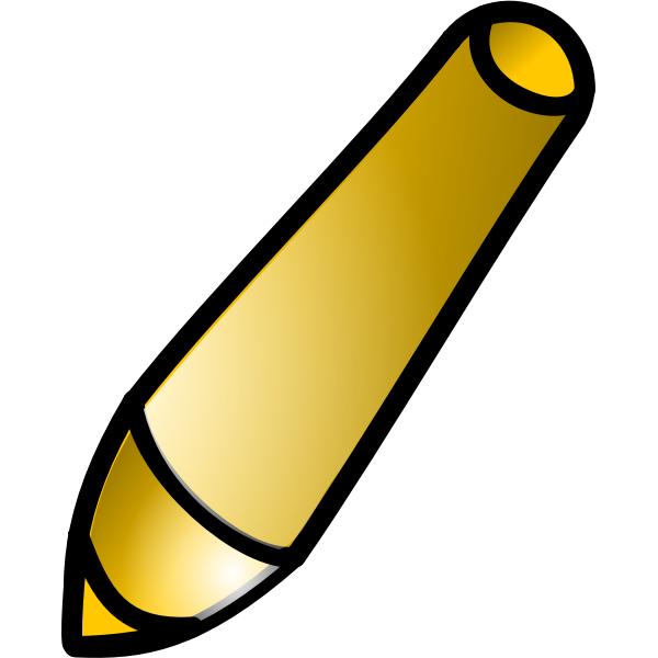 SVG Vector clip art of brown tilted pen
