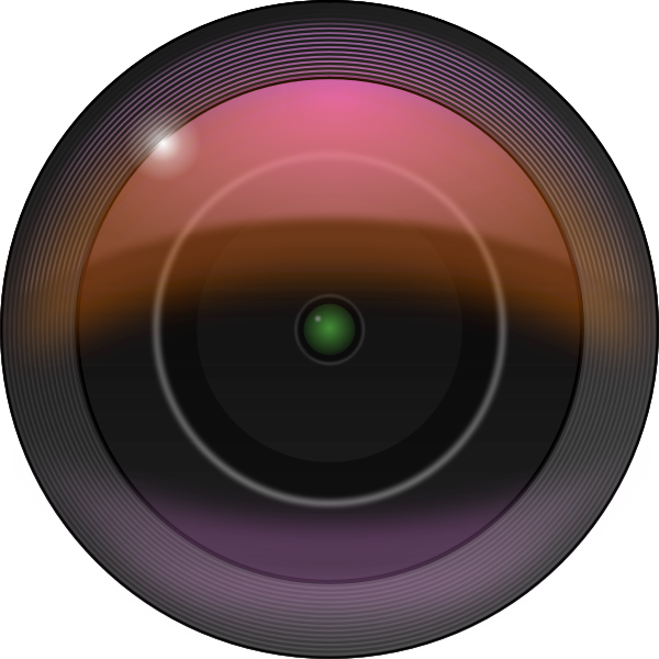 SVG Vector clip art of camera lens with gaussian blur filters