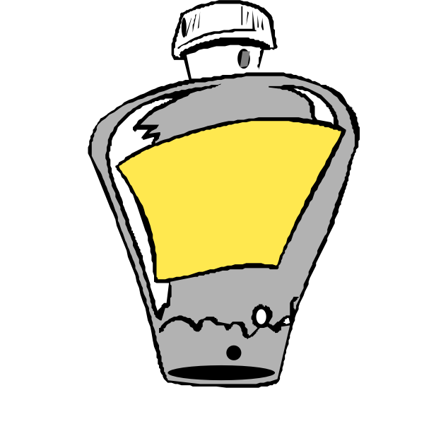 SVG Vector clip art of cartoon perfume bottle