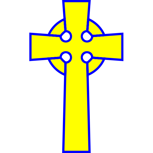 SVG Vector clip art of Celtic cross