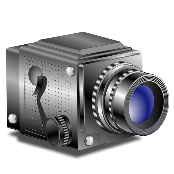 SVG Vector clip art of classic old style manual photography camera