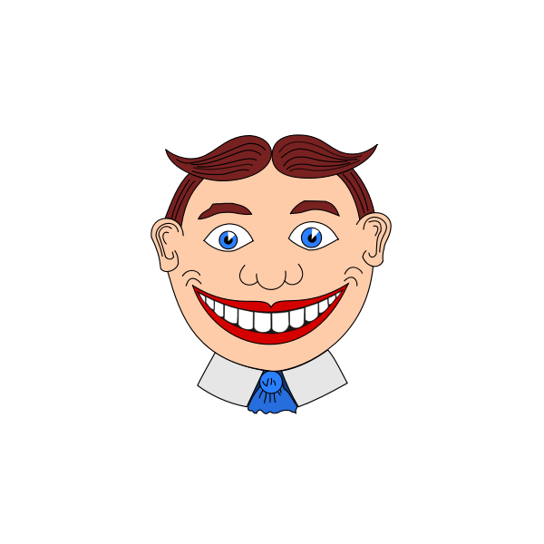 SVG Vector clip art of clown