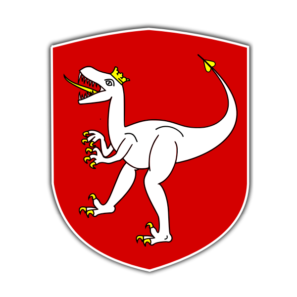 SVG Vector clip art of coat of arms of Czech Dino