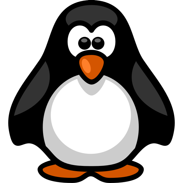 SVG Vector clip art of cute tux toy