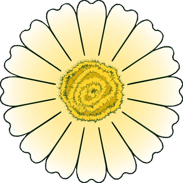 SVG Vector clip art of daisy petals