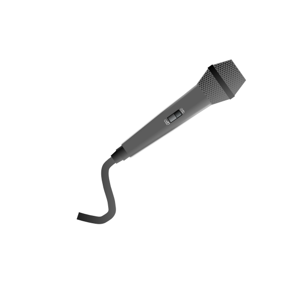 SVG Vector clip art of electric microphone