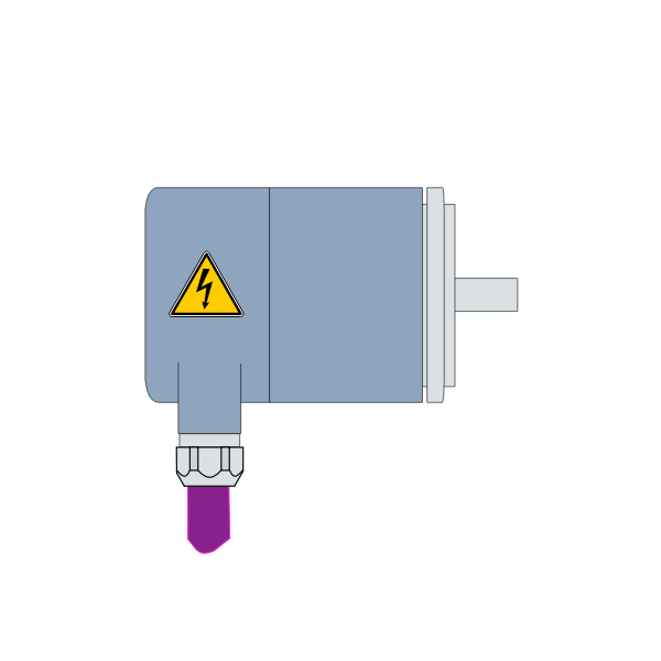 SVG Vector clip art of encoder profibus