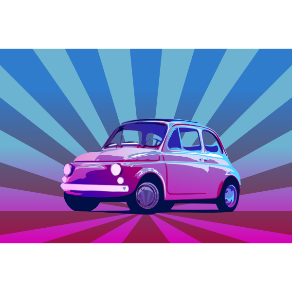 SVG Vector clip art of Fiat 500