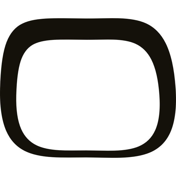 SVG Vector clip art of firebog shaped frame