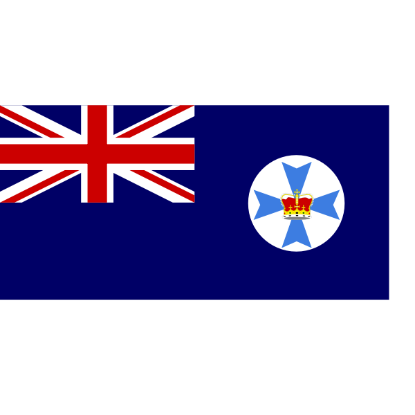 SVG Vector clip art of flag of Queensland