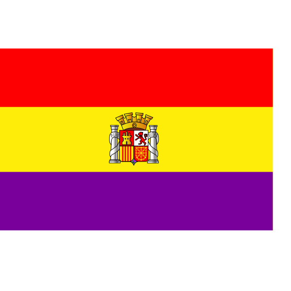 SVG Vector clip art of flag of The Second Spanish Republic