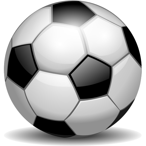 SVG Vector clip art of football ball with reflections