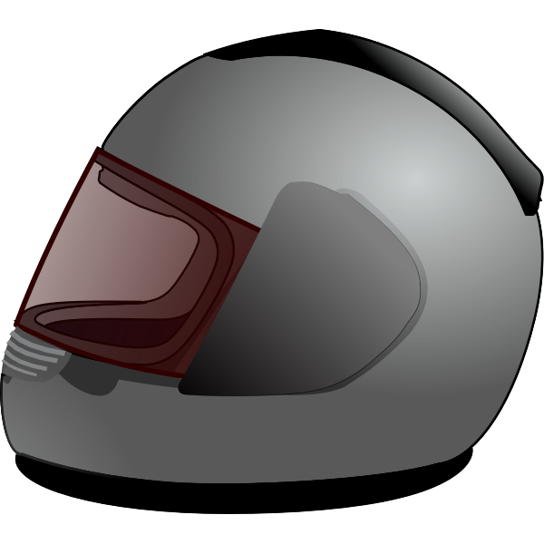 SVG Vector clip art of full-face helmet