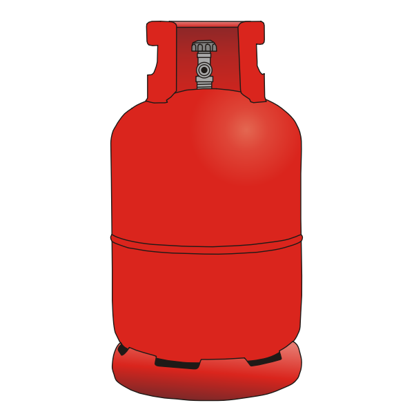 SVG Vector clip art of gas bottle 12kg