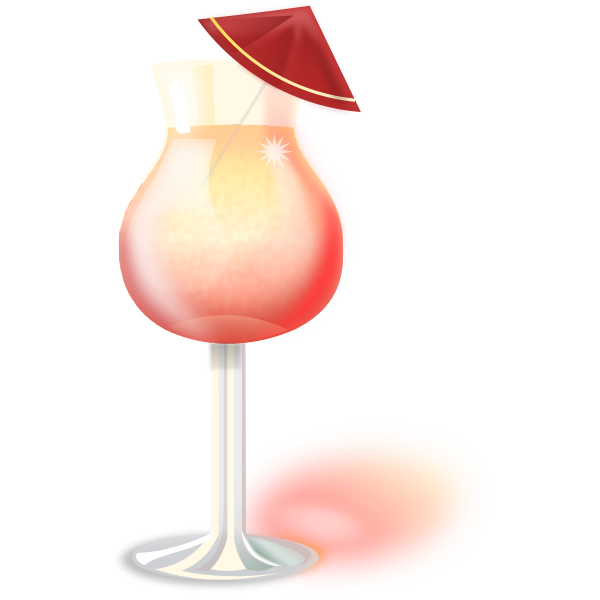 SVG Vector clip art of glass with Martini cocktail