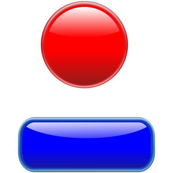 SVG Vector clip art of glossy user