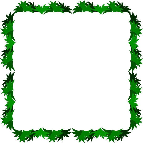 SVG Vector clip art of grass decorated border
