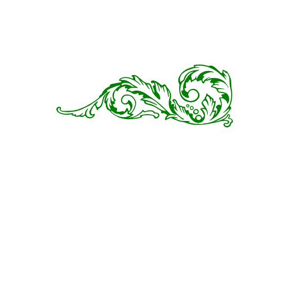 SVG Vector clip art of green decorative corner border