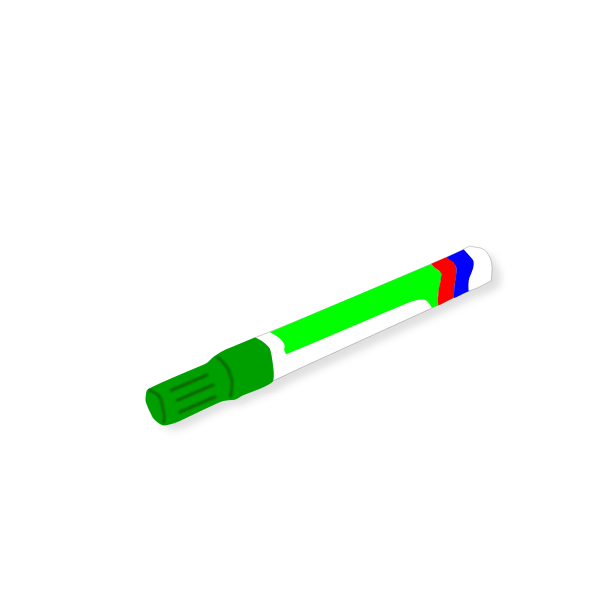 SVG Vector clip art of green marker