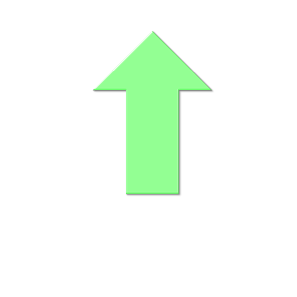 SVG Vector clip art of green upward strike