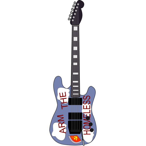 SVG Vector clip art of guitar