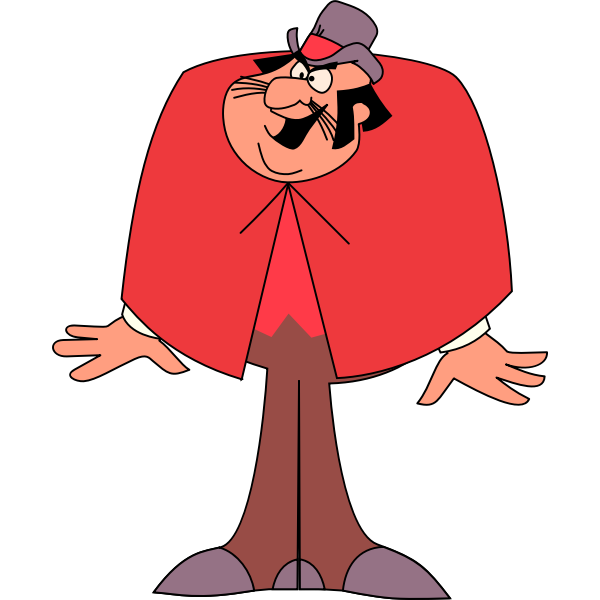 SVG Vector clip art of happy circus guy