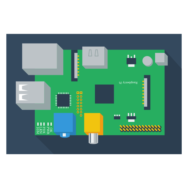 SVG Vector clip art of hardware module for PC